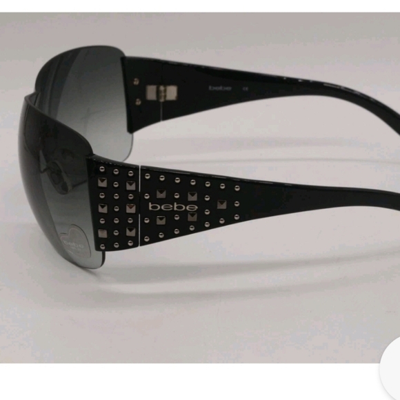 BEBE BB 7013 ANIMATED JET 11/10 BLACK GRADIENT AUTHENTIC SUNGLASSES - Picture 10 of 11